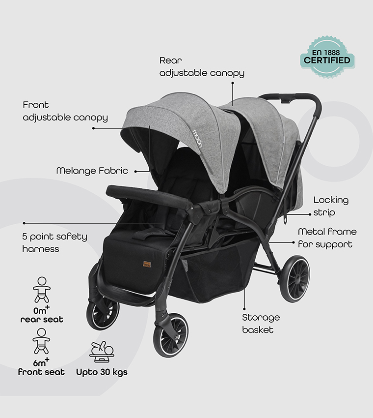 دويس- عربة أطفال توأم 