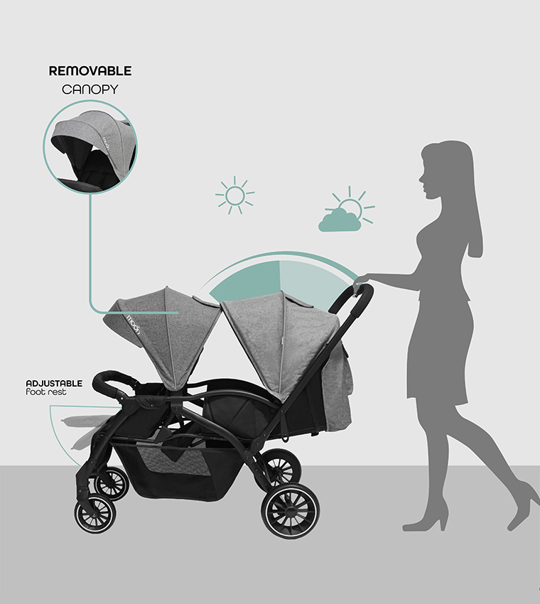 دويس- عربة أطفال توأم 