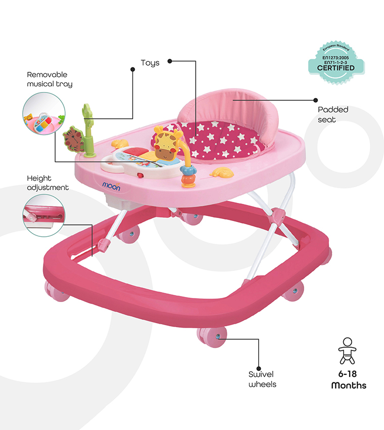 مشاية أطفال مع موسيقى وألعاب 