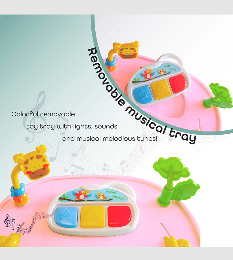 مشاية أطفال مع موسيقى وألعاب 
