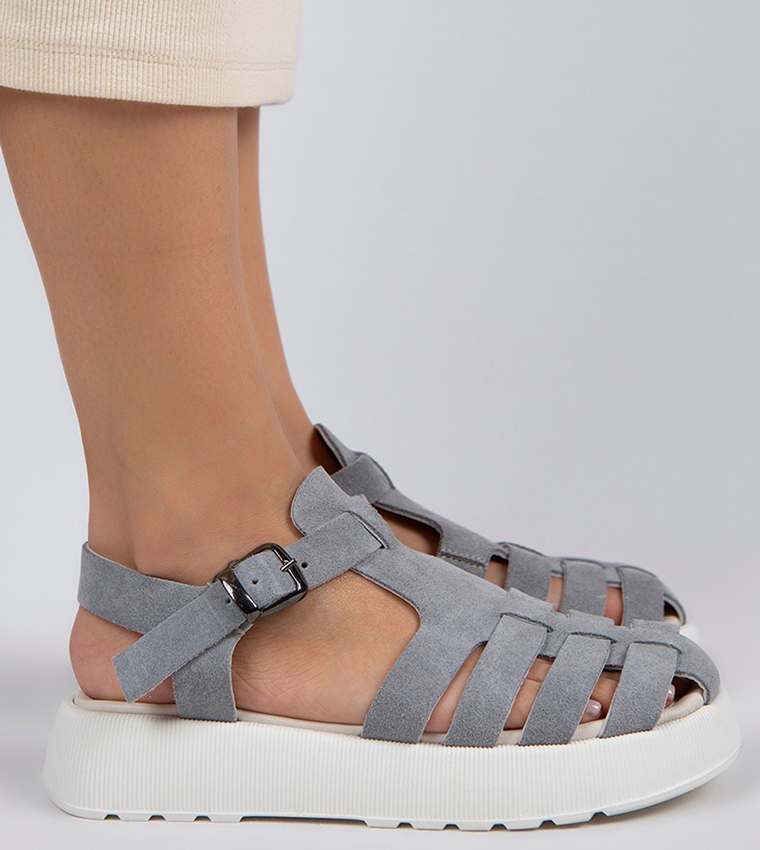 ROSA Genuine Leather Gladiator Platform Sandals