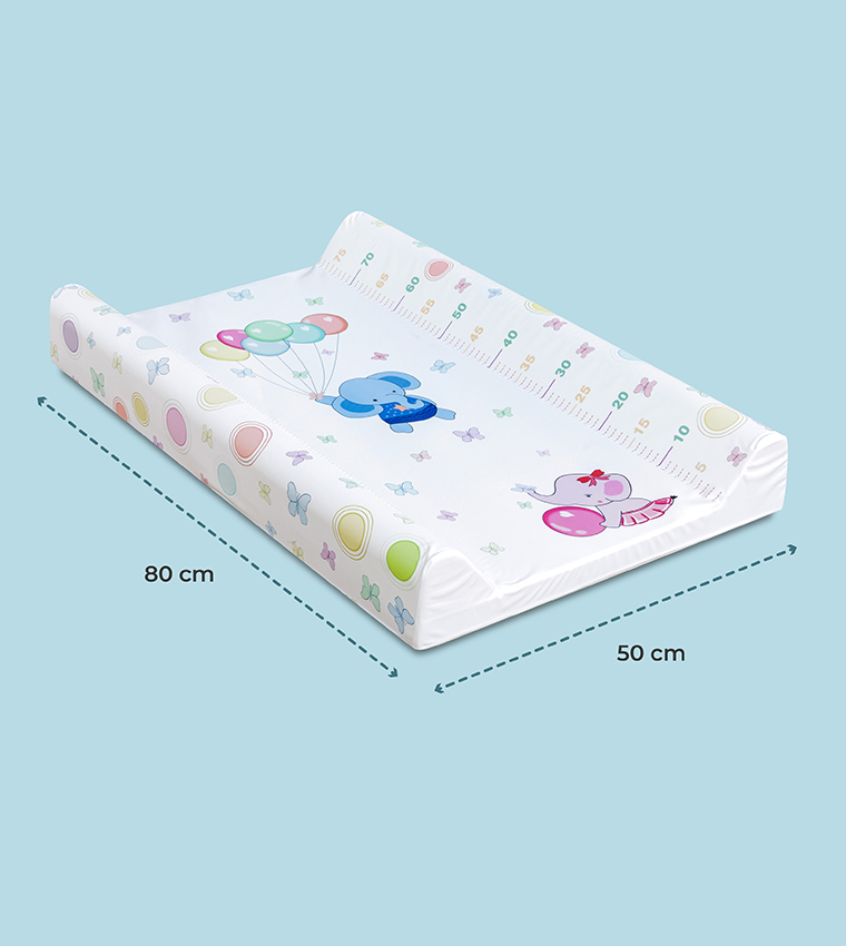  Babygrow Baby Elephants with Balloons Waterproof Changing Mat - 80 L x 50 W x 10 H cm