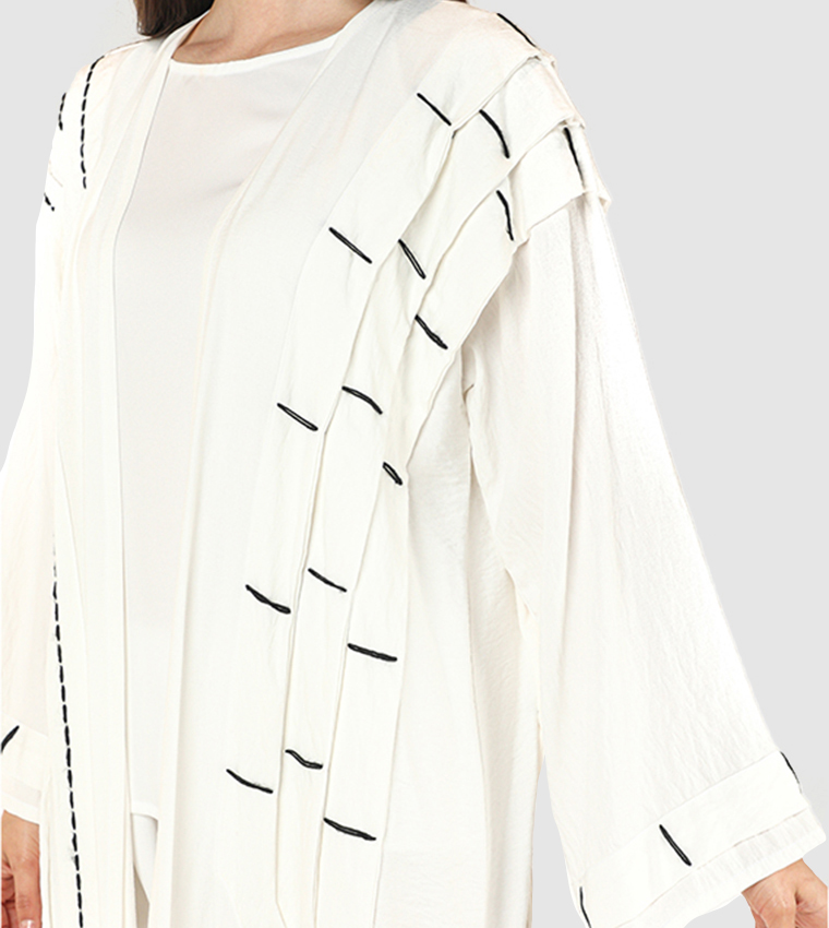 مويستريت  عباية - أبيض  Abayas