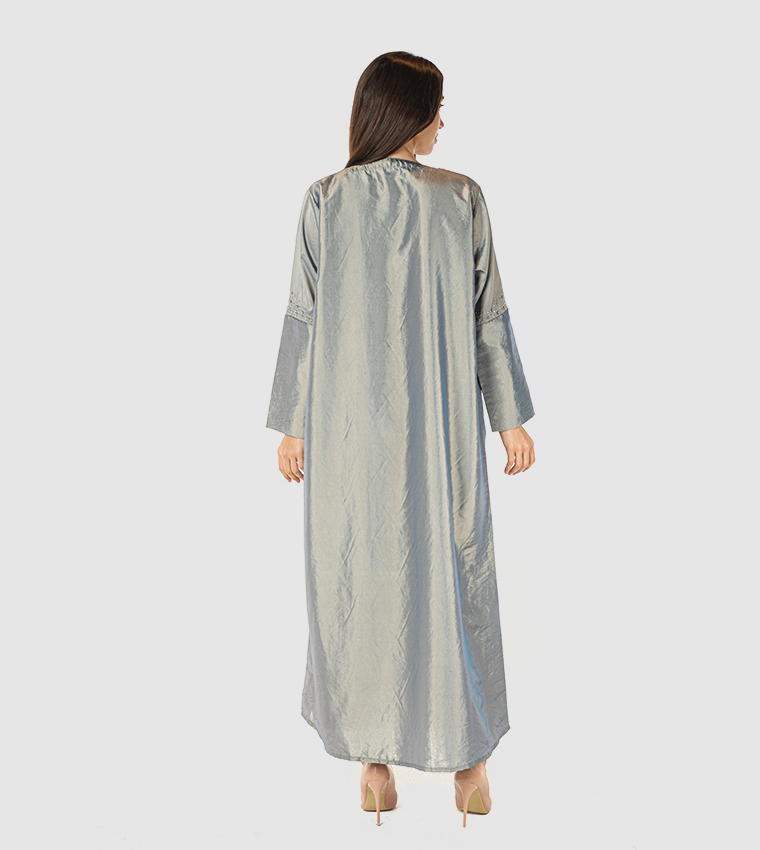 Moistreet  Abayas - Grey  Abayas