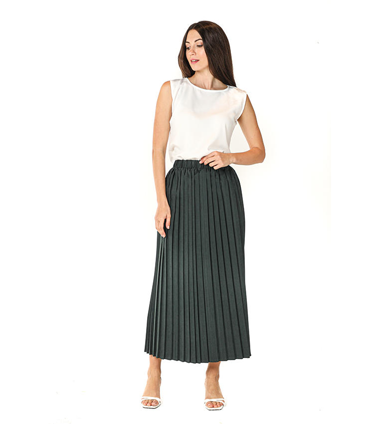 Shamua Accordian Pleated Skirt