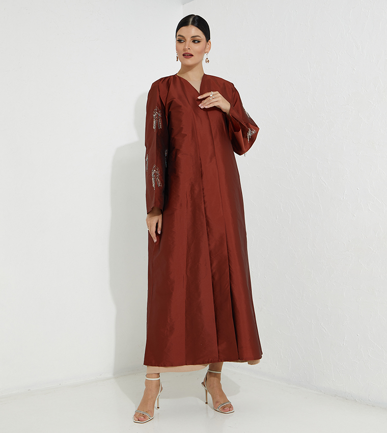 Moistreet  Abayas - Brown Abayas