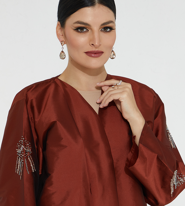 Moistreet  Abayas - Brown Abayas
