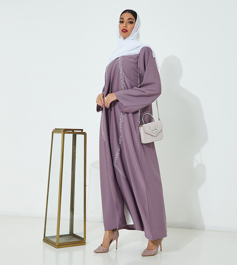 Moistreet  Abayas - Pink Abayas