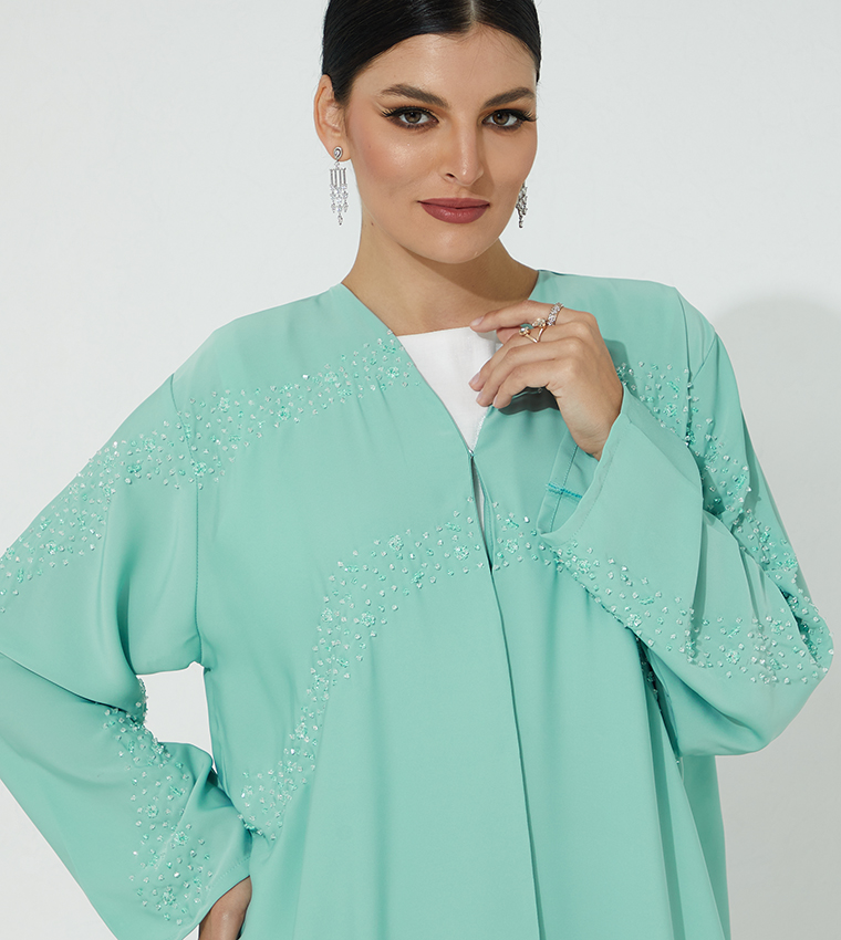Moistreet  Abayas - Blue Abayas