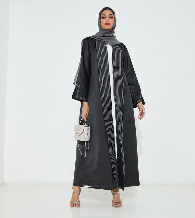 مويستريت  عباية - أسود Abayas