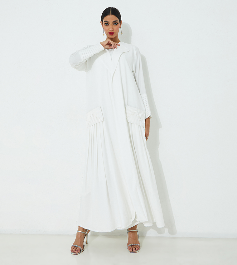 مويستريت  عباية - أبيض  Abayas