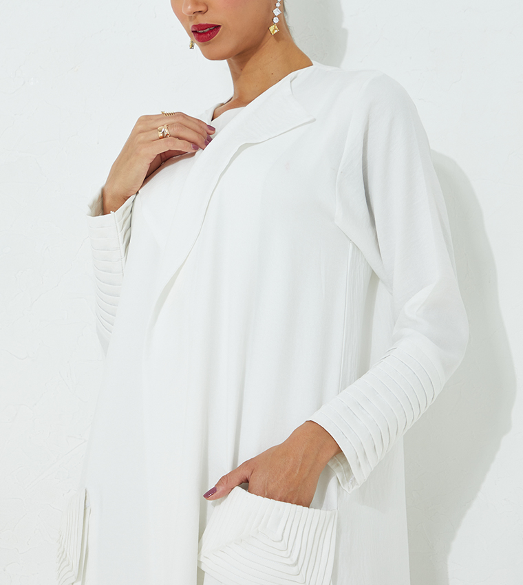 مويستريت  عباية - أبيض  Abayas