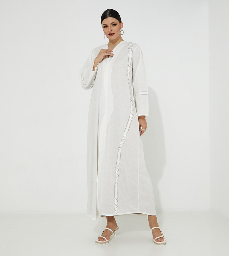 مويستريت  عباية - أبيض  Abayas