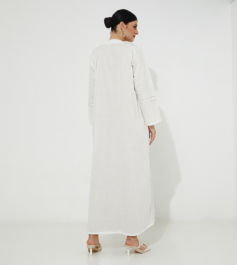مويستريت  عباية - أبيض  Abayas