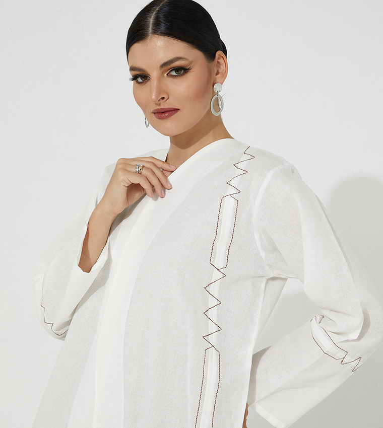 مويستريت  عباية - أبيض  Abayas