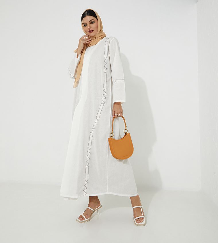 مويستريت  عباية - أبيض  Abayas