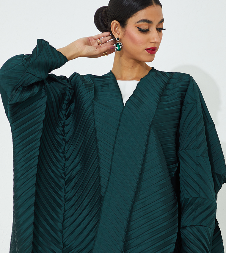 Moistreet  Abayas - Green Abayas