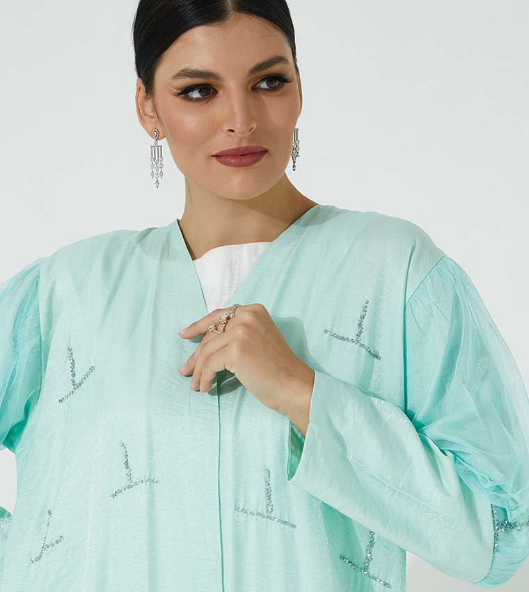 مويستريت  عباية - أزرق Abayas