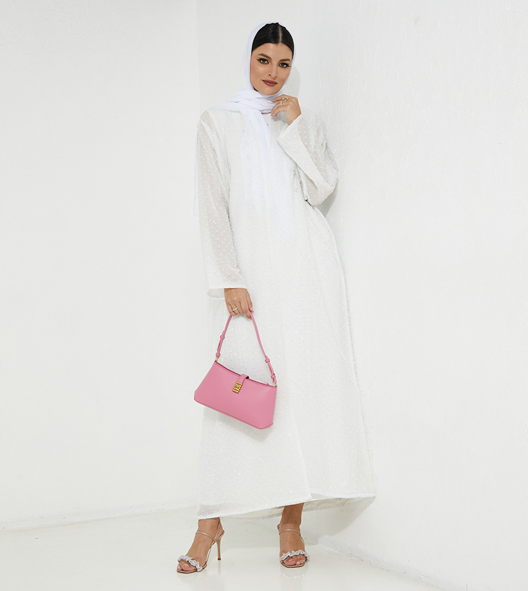 Moistreet  Abayas - White Abayas
