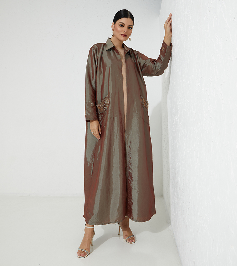 Moistreet  Abayas - Brown Abayas