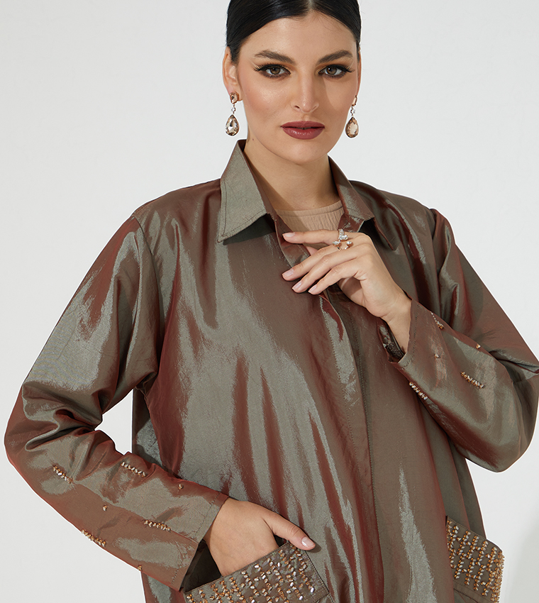 Moistreet  Abayas - Brown Abayas