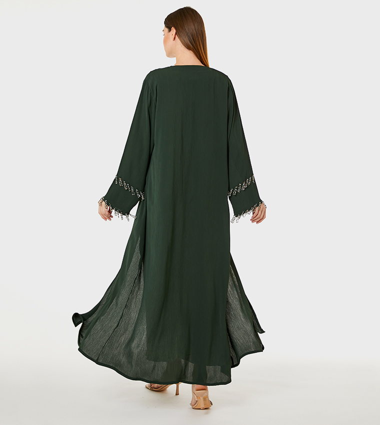 Moistreet  Abayas - Green Abayas