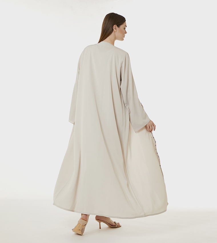 Korean Nida Hand Embellished Abaya