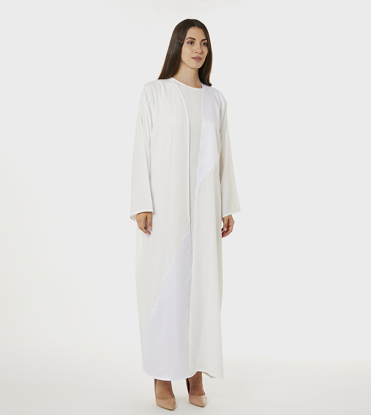 Moistreet  Abayas - White Abayas
