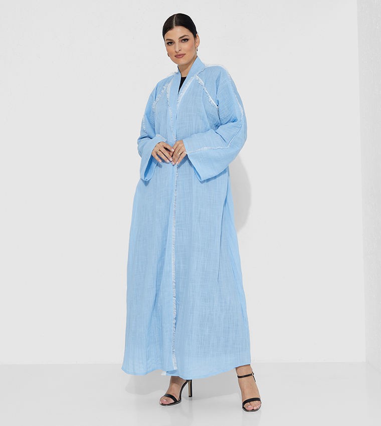 Moistreet  Abayas - Blue Abaya