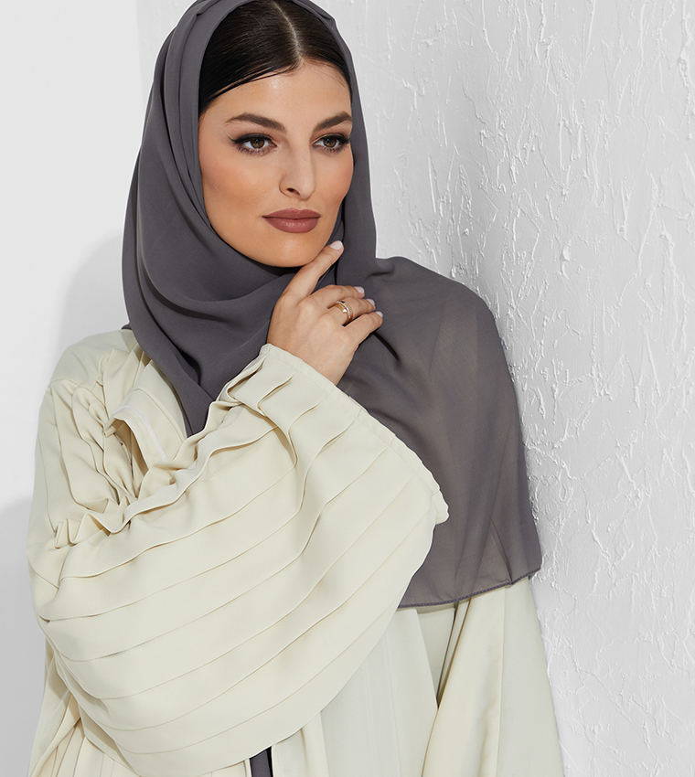 Moistreet  Abayas - Beige Abaya