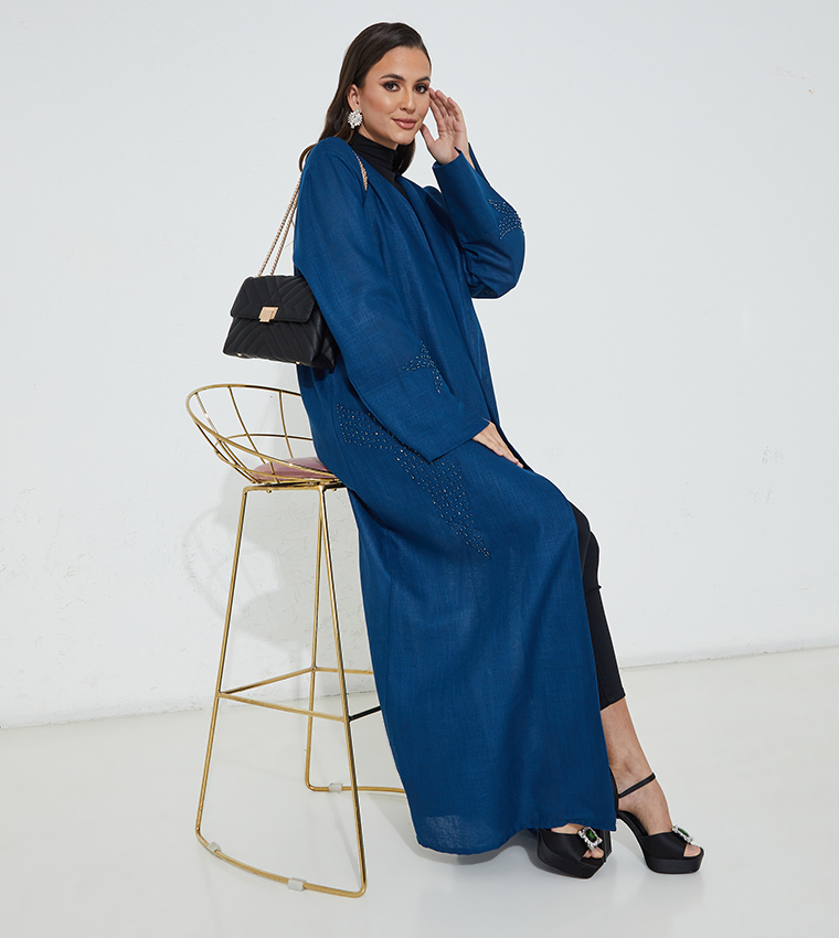 مويستريت  عباية - أزرق Abayas