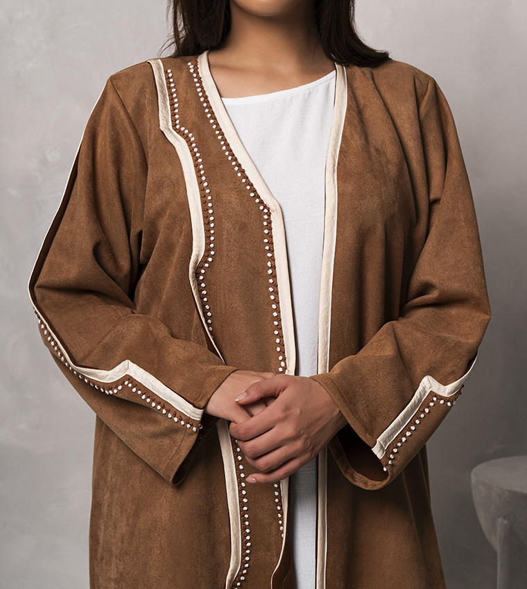 Moistreet  Abayas - Brown Abayas