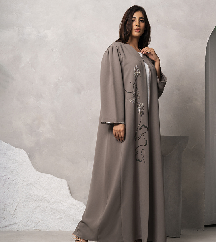 Embellished Long Sleeves Abaya