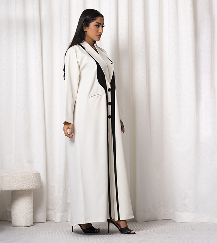 Moistreet  Abayas - White Abayas
