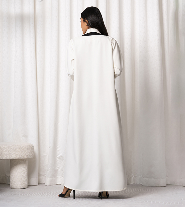 Moistreet  Abayas - White Abayas
