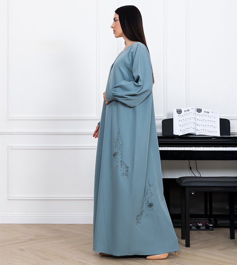 Barbie Crepe Embellished Abaya