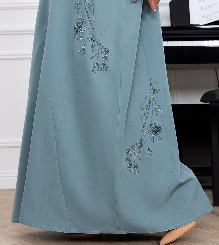 Barbie Crepe Embellished Abaya