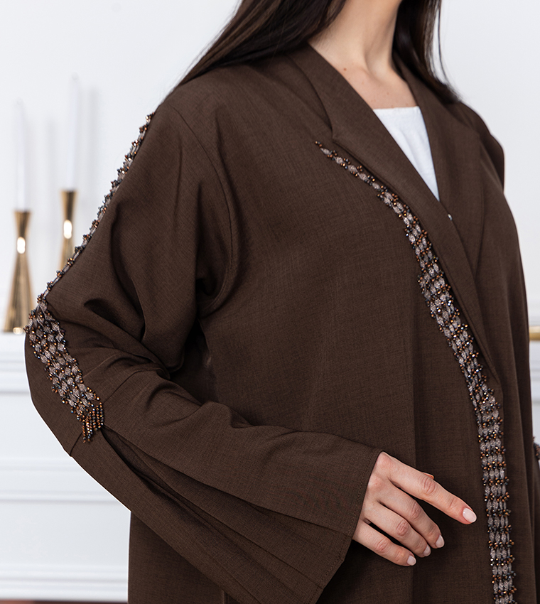 Moistreet  Abayas - Brown Abayas