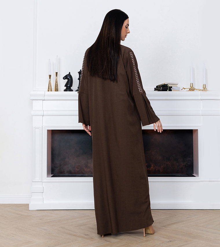 Moistreet  Abayas - Brown Abayas