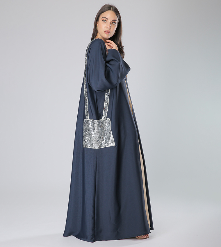 Moistreet  Abayas - Grey Abayas