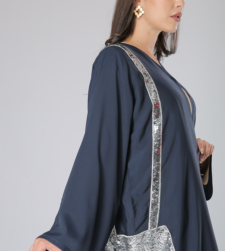 Moistreet  Abayas - Grey Abayas