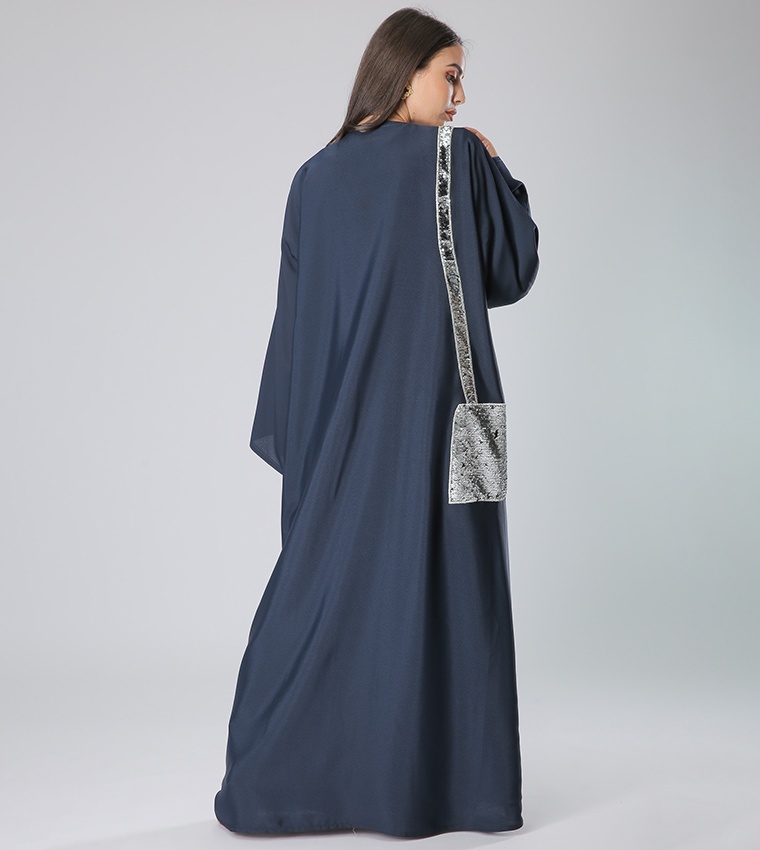 Moistreet  Abayas - Grey Abayas