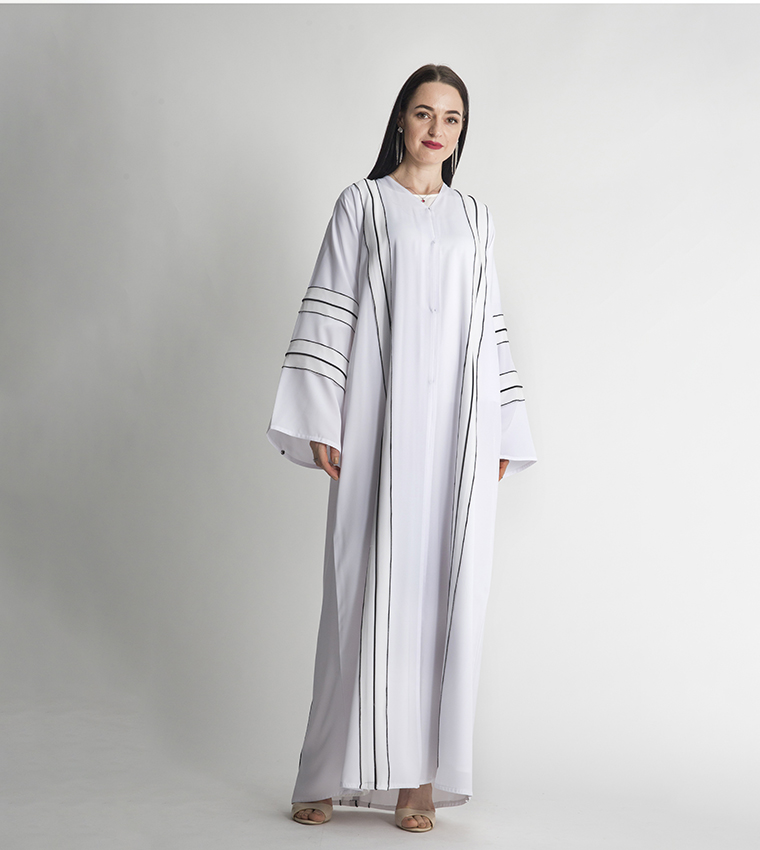 Moistreet  Abayas - White Abayas