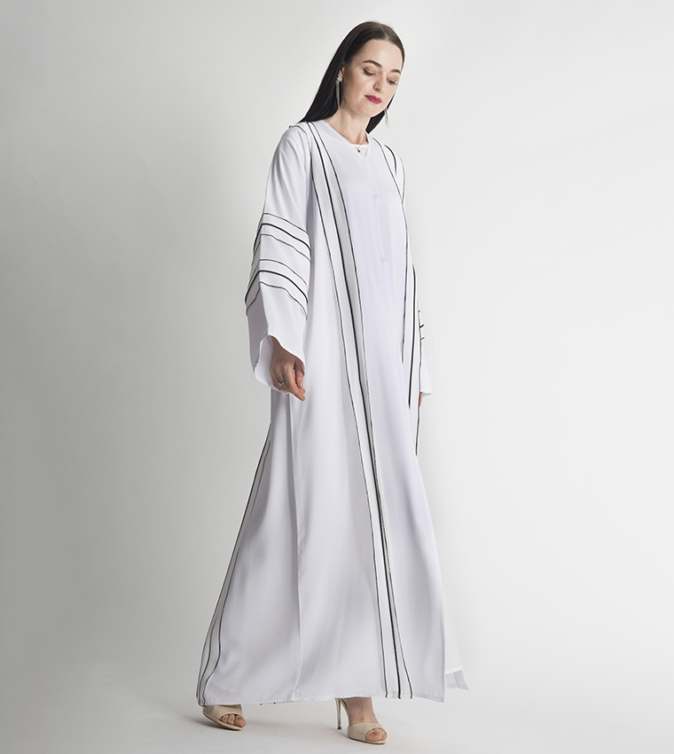 Moistreet  Abayas - White Abayas