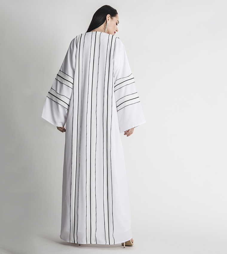 Moistreet  Abayas - White Abayas