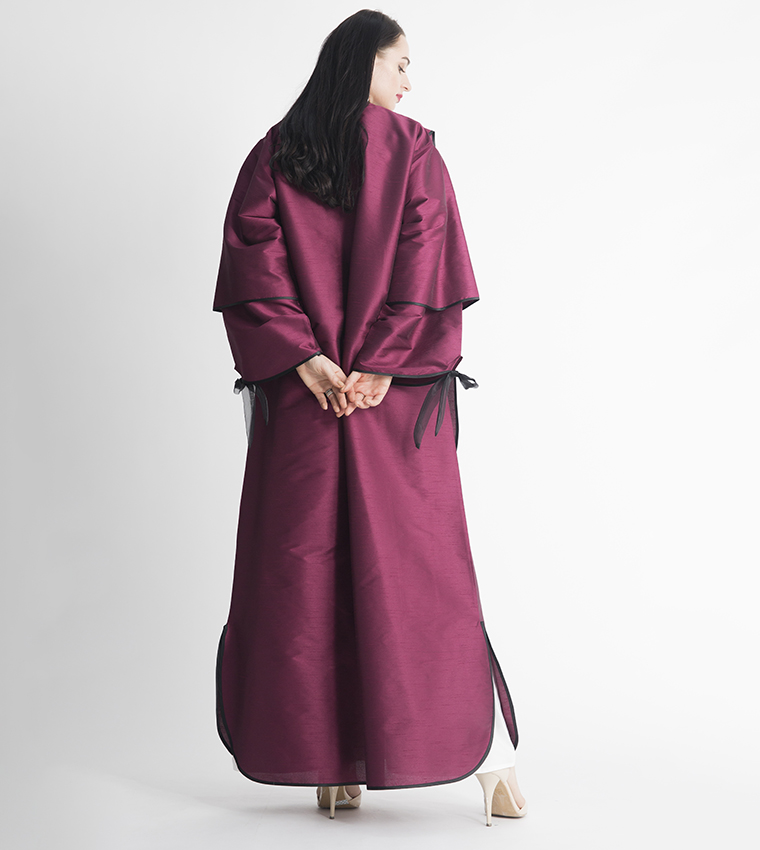 Long Sleeves V-Neck Abaya