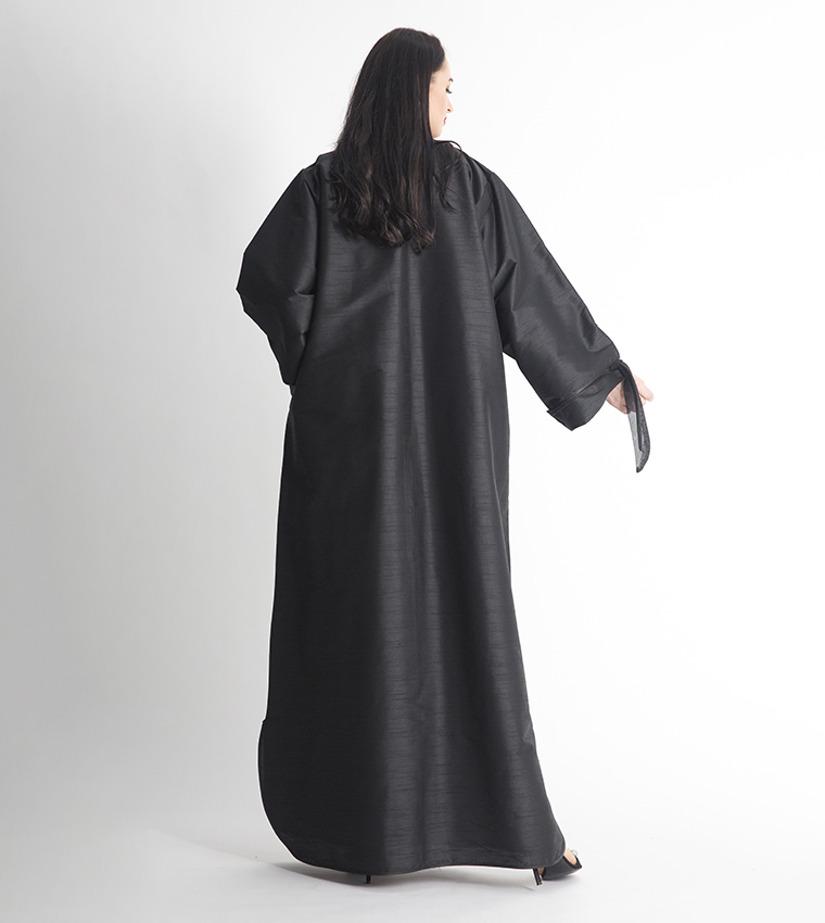 Long Sleeves V-Neck Abaya