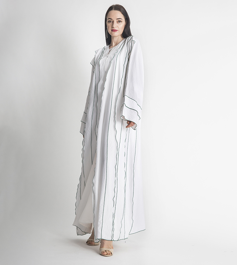 Moistreet  Abayas - White Abayas
