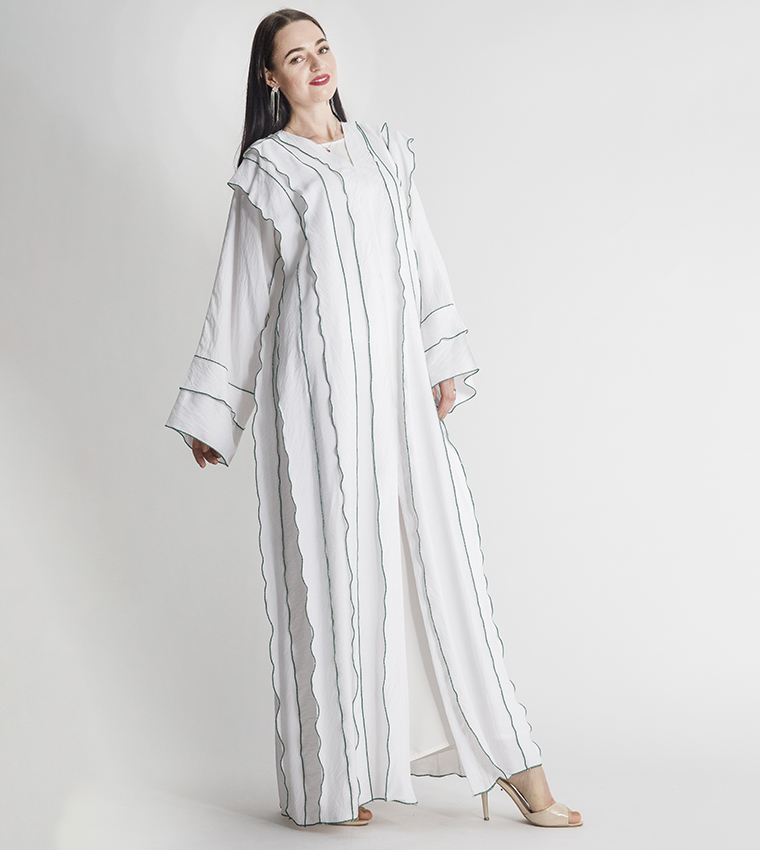 Moistreet  Abayas - White Abayas