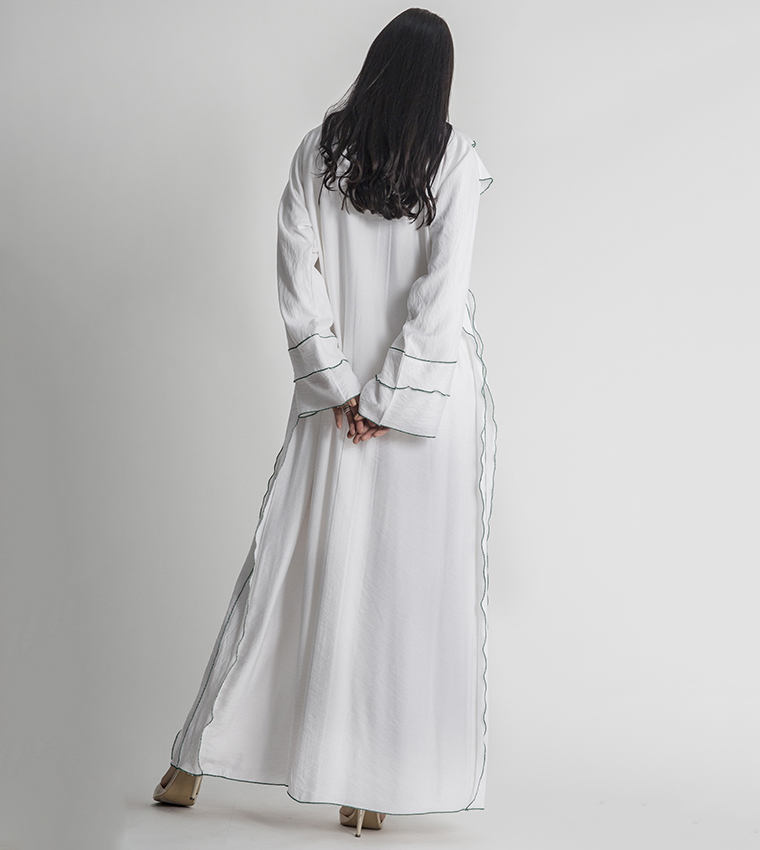 Moistreet  Abayas - White Abayas